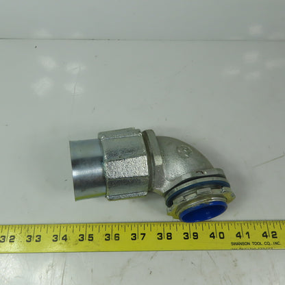 T&B 1-1/2" 90° Metallic Liquid -Tight Connector