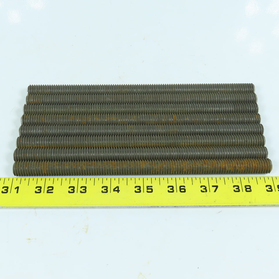 1/2"-13 x 8" Steel Fully Threaded Rod Lot of 8