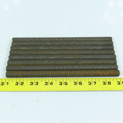 1/2"-13 x 8" Steel Fully Threaded Rod Lot of 8