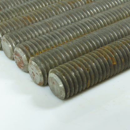 1/2"-13 x 8" Steel Fully Threaded Rod Lot of 8
