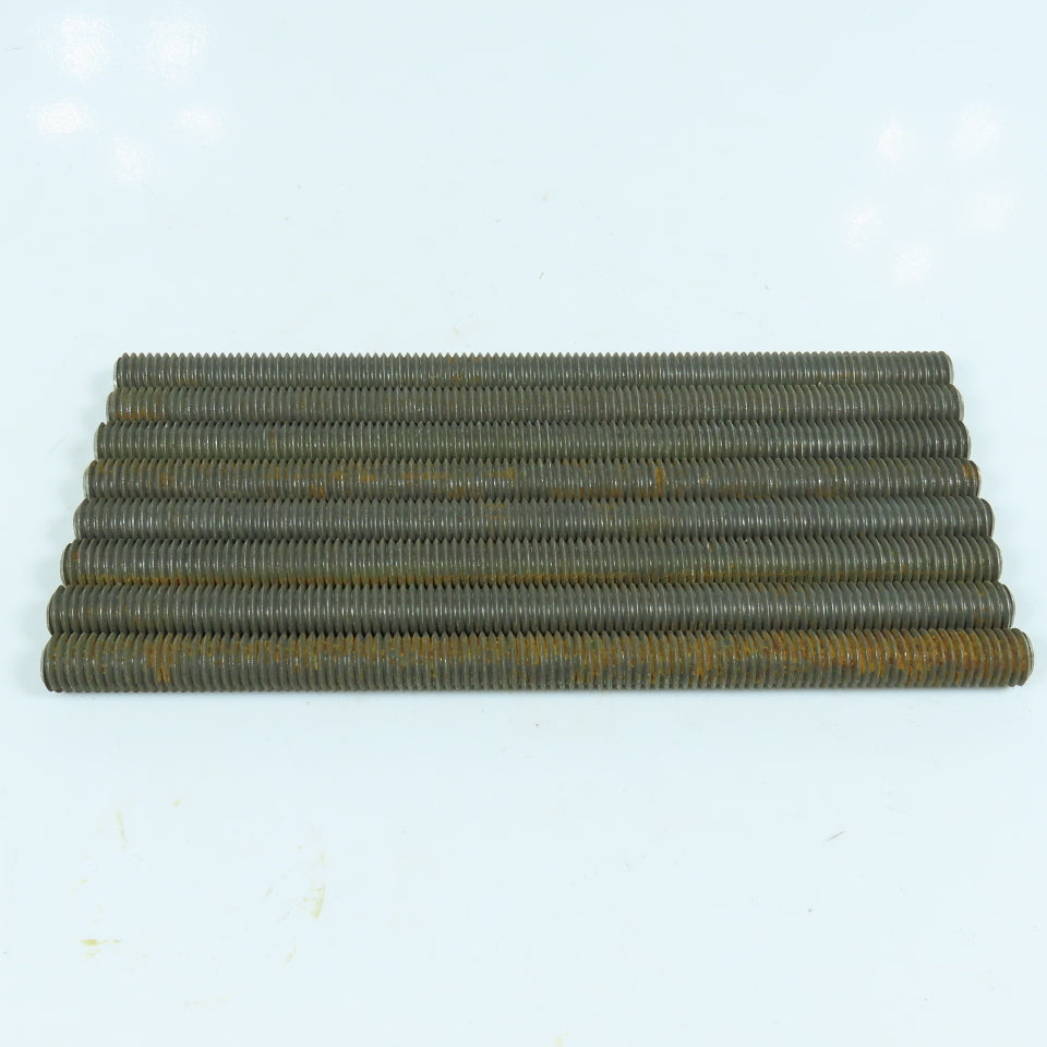 1/2"-13 x 8" Steel Fully Threaded Rod Lot of 8
