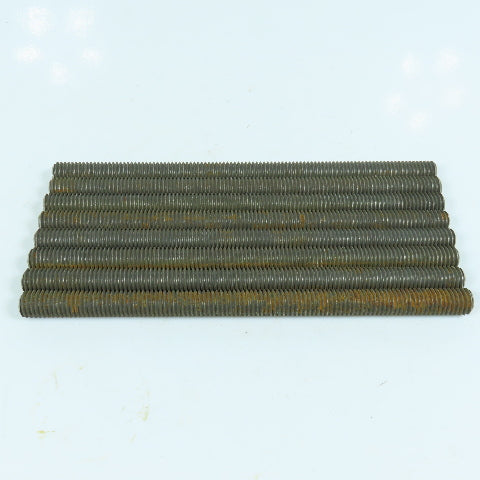 1/2"-13 x 8" Steel Fully Threaded Rod Lot of 8