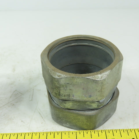 2"  ENT Straight Steel Compression Coupling Connector Lot of 2