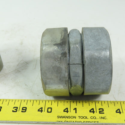 2"  ENT Straight Steel Compression Coupling Connector Lot of 2
