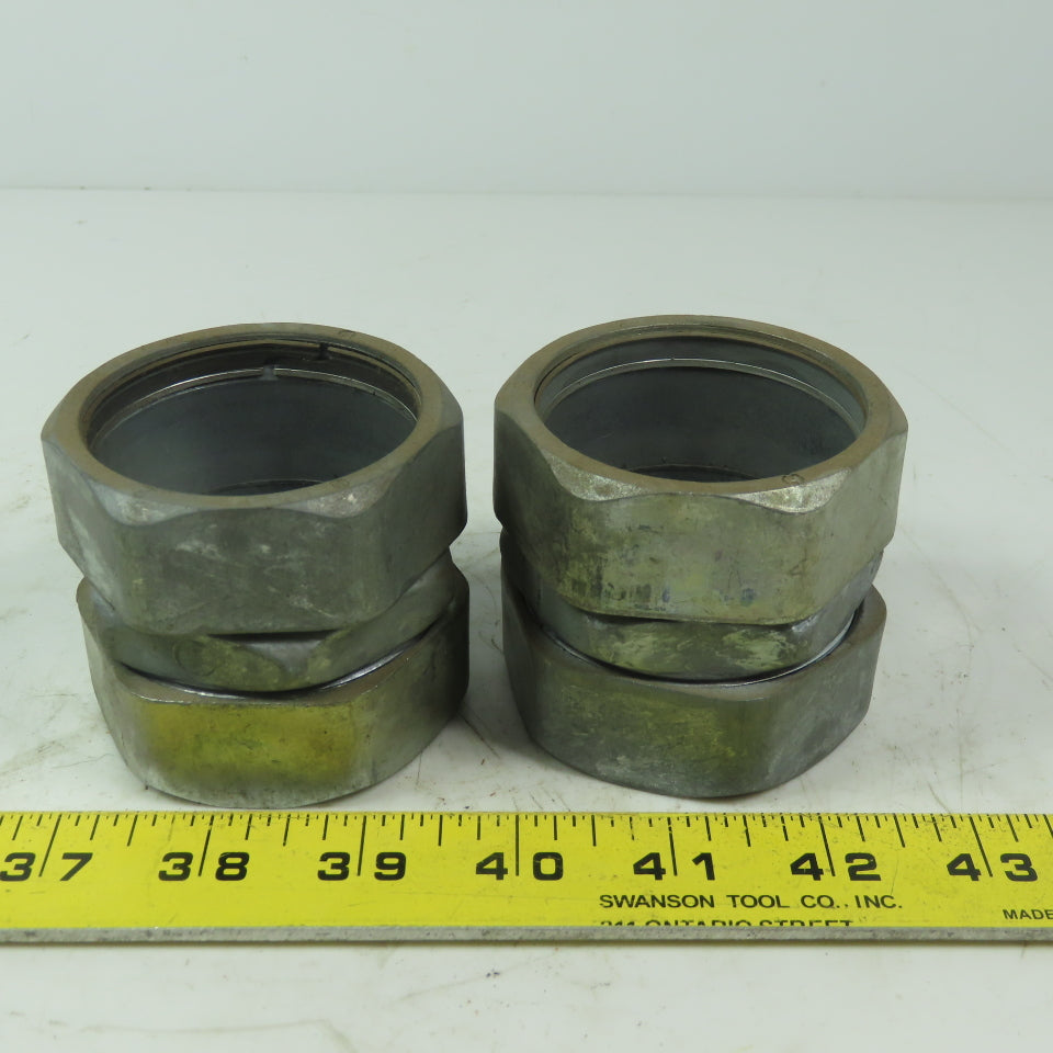 2"  ENT Straight Steel Compression Coupling Connector Lot of 2