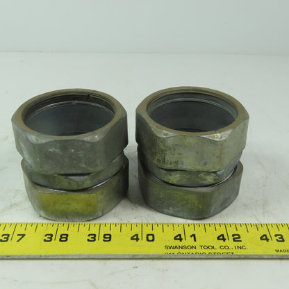 2"  ENT Straight Steel Compression Coupling Connector Lot of 2