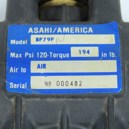 Asahi BP79P Pneumatic Actuator 120 Max Psi