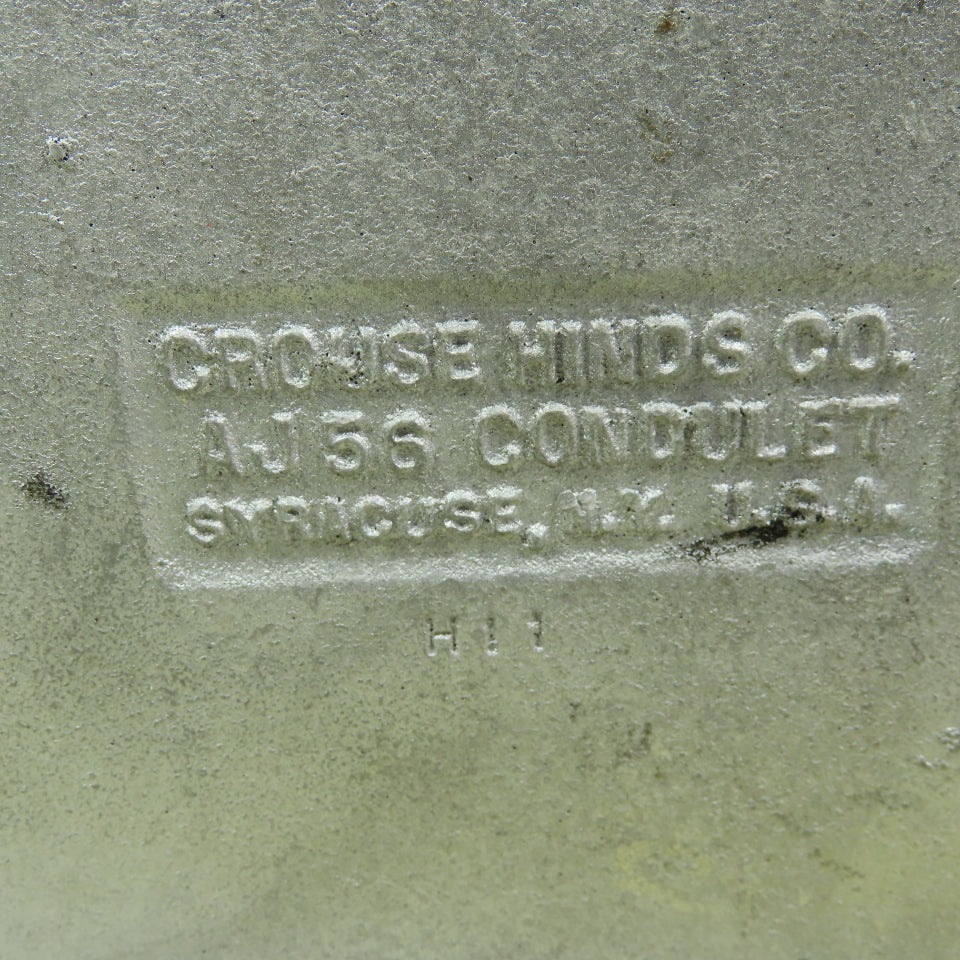 Crouse Hinds AJ56 Back Box W/ 1-1/2" Hub Cast Aluminum