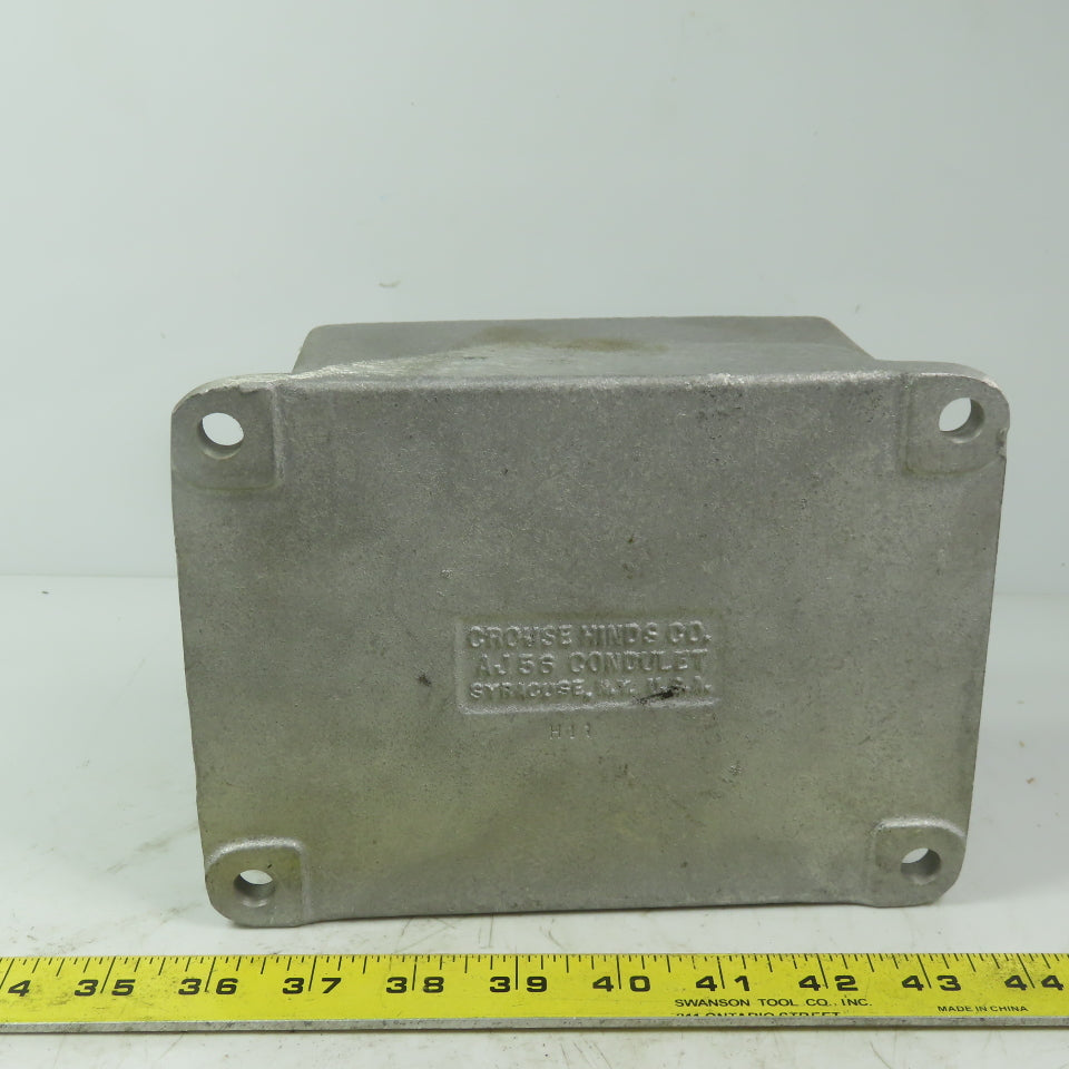 Crouse Hinds AJ56 Back Box W/ 1-1/2" Hub Cast Aluminum
