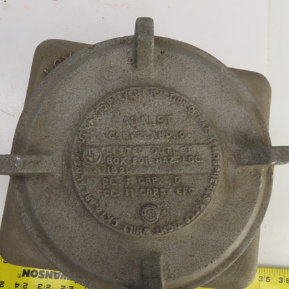 Adalet 7-1/2" x 6-1/2" Hazardous Locations Outlet Junction Box 1" & 3/4" NPT