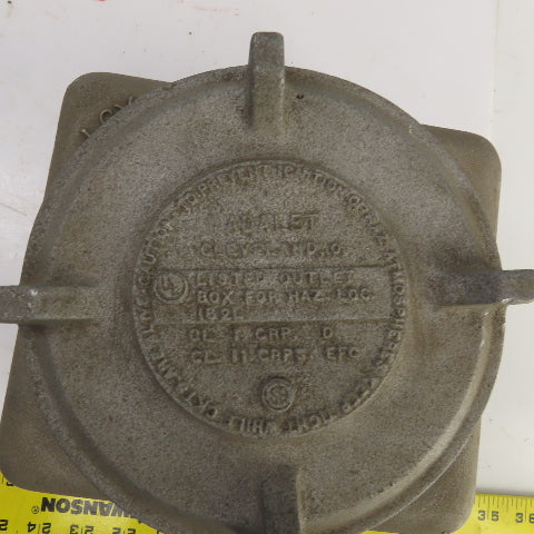 Adalet 7-1/2" x 6-1/2" Hazardous Locations Outlet Junction Box 1" & 3/4" NPT