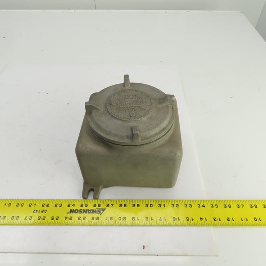 Adalet 7-1/2" x 6-1/2" Hazardous Locations Outlet Junction Box 1" & 3/4" NPT