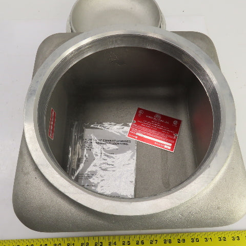 Akron XJATS8 Hazardous Location Explosion Proof Outlet Box 10" x 10" Type 4X NEW