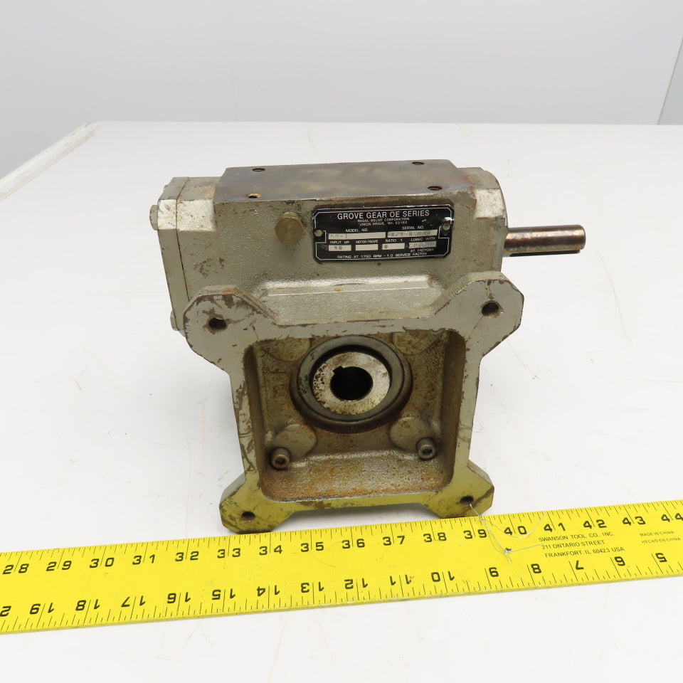 Grove Gear 26M-1 10:1 Ratio Right Angle Gear Reducer 175RPM Output