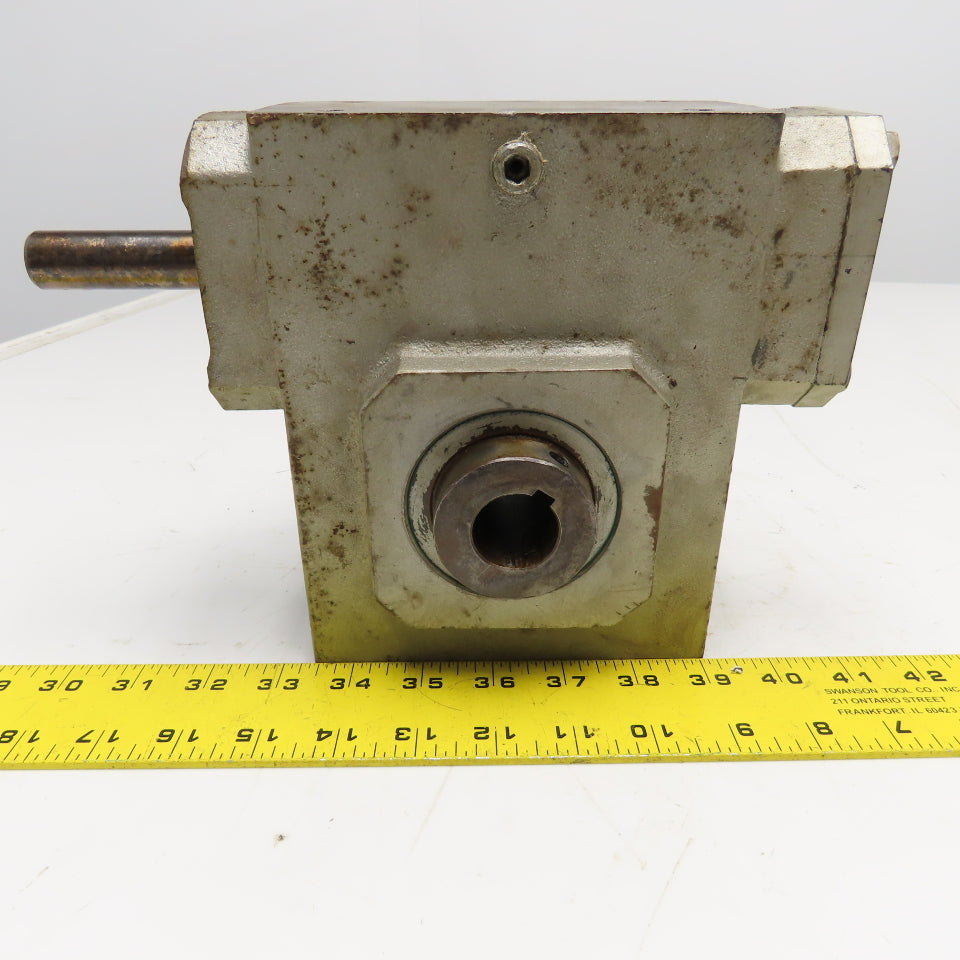 Grove Gear 26M-1 10:1 Ratio Right Angle Gear Reducer 175RPM Output