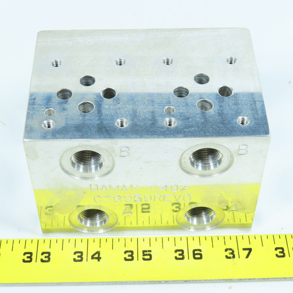 Daman C08959 2 Space D03 Valve Aluminum Hydraulic Manifold