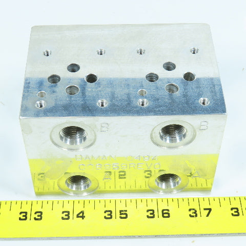 Daman C08959 2 Space D03 Valve Aluminum Hydraulic Manifold
