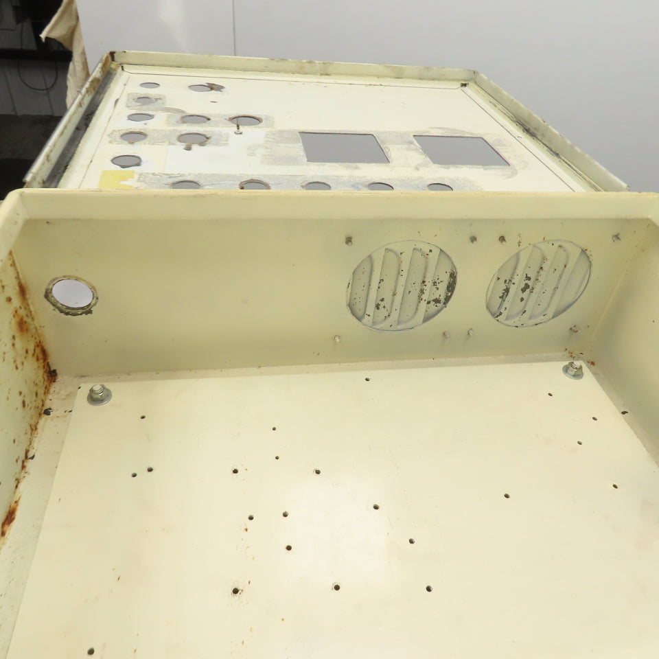 24" x 20" x 8" Steel Electrical Enclosure W/Backplate & Hinged Door