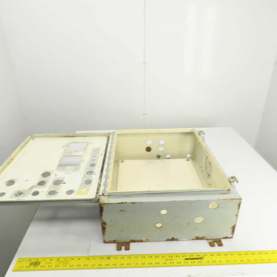24" x 20" x 8" Steel Electrical Enclosure W/Backplate & Hinged Door