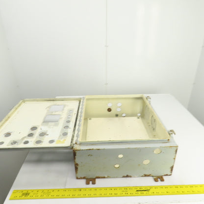 24" x 20" x 8" Steel Electrical Enclosure W/Backplate & Hinged Door