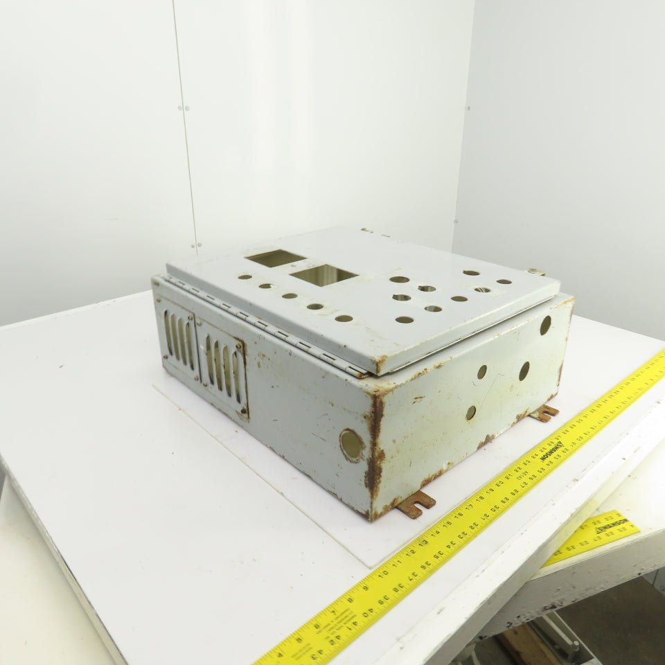 24" x 20" x 8" Steel Electrical Enclosure W/Backplate & Hinged Door
