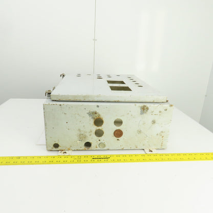 24" x 20" x 8" Steel Electrical Enclosure W/Backplate & Hinged Door