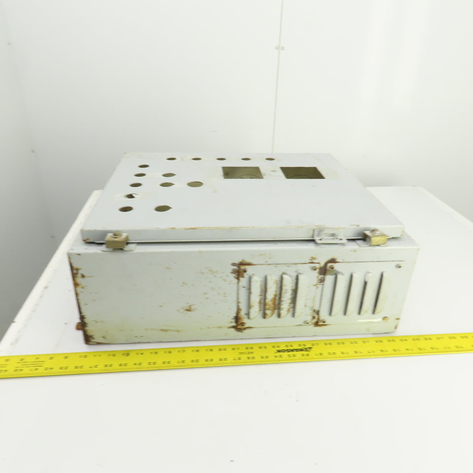 24" x 20" x 8" Steel Electrical Enclosure W/Backplate & Hinged Door
