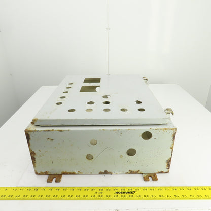 24" x 20" x 8" Steel Electrical Enclosure W/Backplate & Hinged Door