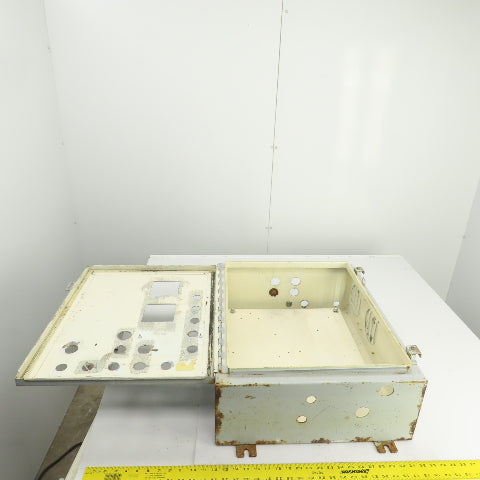 24" x 20" x 8" Steel Electrical Enclosure W/Backplate & Hinged Door