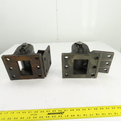 Super Heavy Duty Bolt-On Door Gate Hinge 180° Degree Swing 7" x 8-1/2" Set Of 2