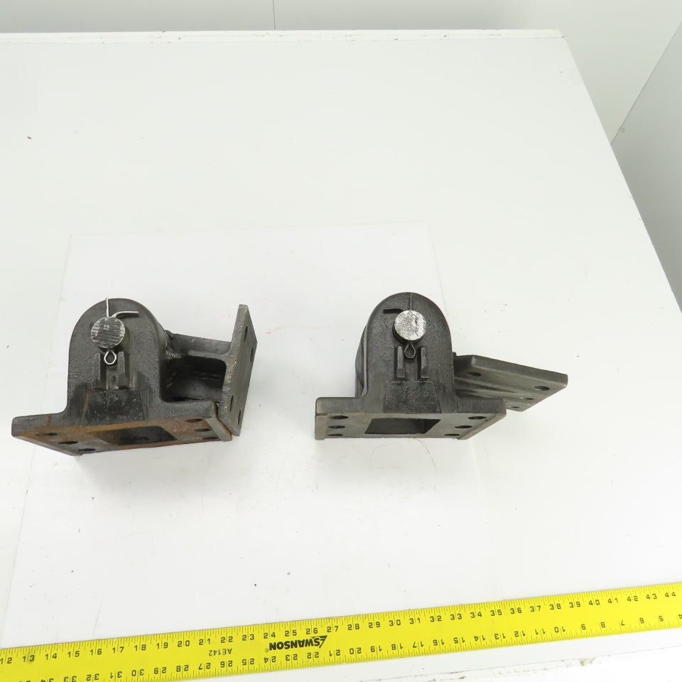 Super Heavy Duty Bolt-On Door Gate Hinge 180° Degree Swing 7" x 8-1/2" Set Of 2