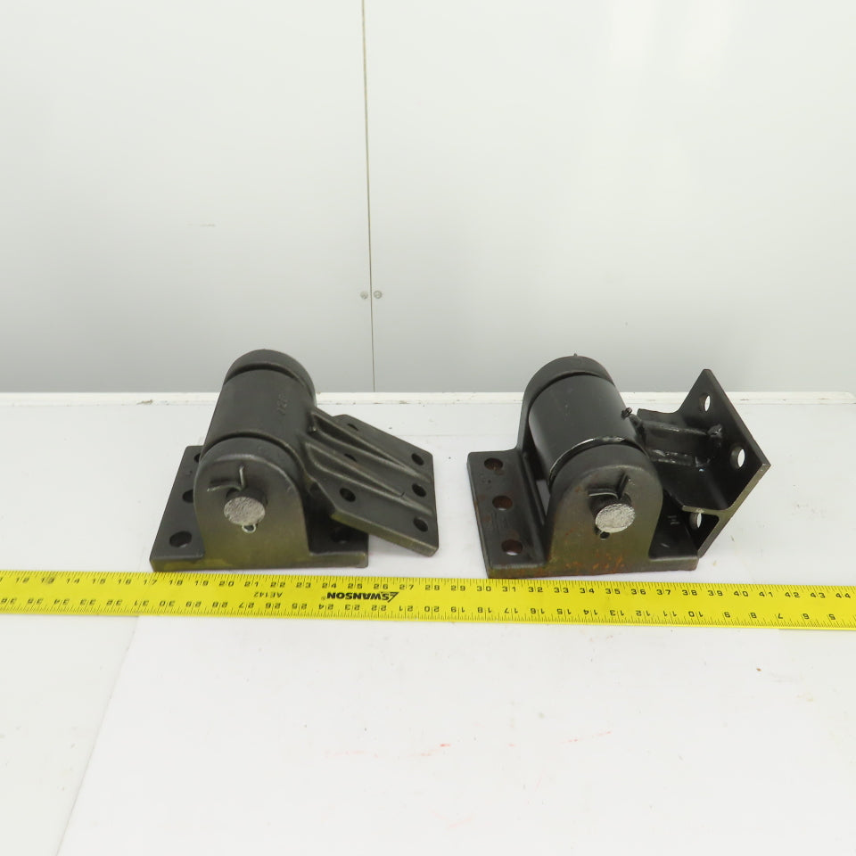 Super Heavy Duty Bolt-On Door Gate Hinge 180° Degree Swing 7" x 8-1/2" Set Of 2