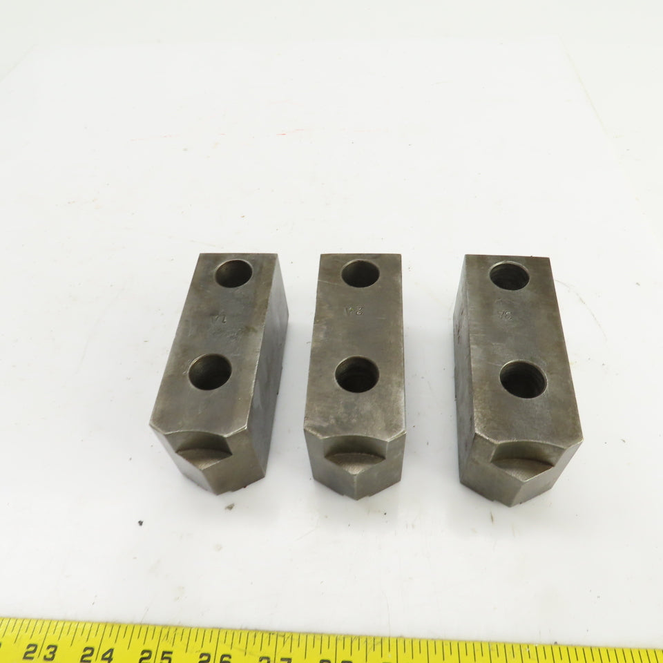 Daco 12MSHOP 4-3/4" L x 1-3/4" W x 2-1/4" H Lathe Chuck Jaw Set Of 3