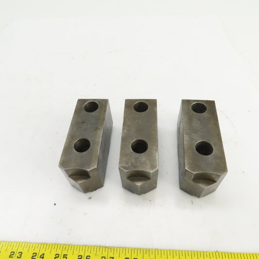 Daco 12MSHOP 4-3/4" L x 1-3/4" W x 2-1/4" H Lathe Chuck Jaw Set Of 3