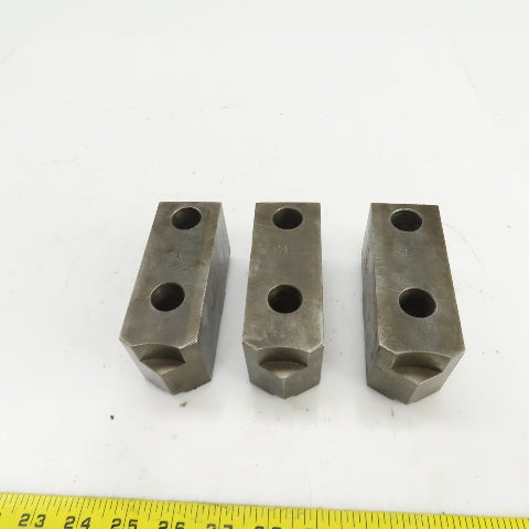 Daco 12MSHOP 4-3/4" L x 1-3/4" W x 2-1/4" H Lathe Chuck Jaw Set Of 3