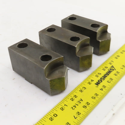Daco 12MSHOP 4-3/4" L x 1-3/4" W x 2-1/4" H Lathe Chuck Jaw Set Of 3