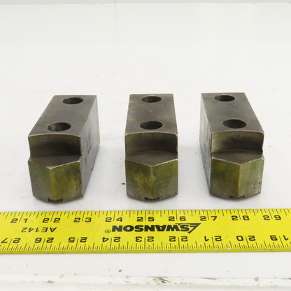 Daco 12MSHOP 4-3/4" L x 1-3/4" W x 2-1/4" H Lathe Chuck Jaw Set Of 3