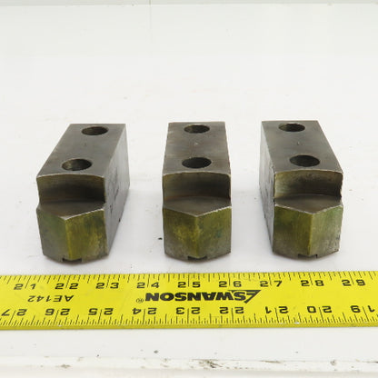 Daco 12MSHOP 4-3/4" L x 1-3/4" W x 2-1/4" H Lathe Chuck Jaw Set Of 3