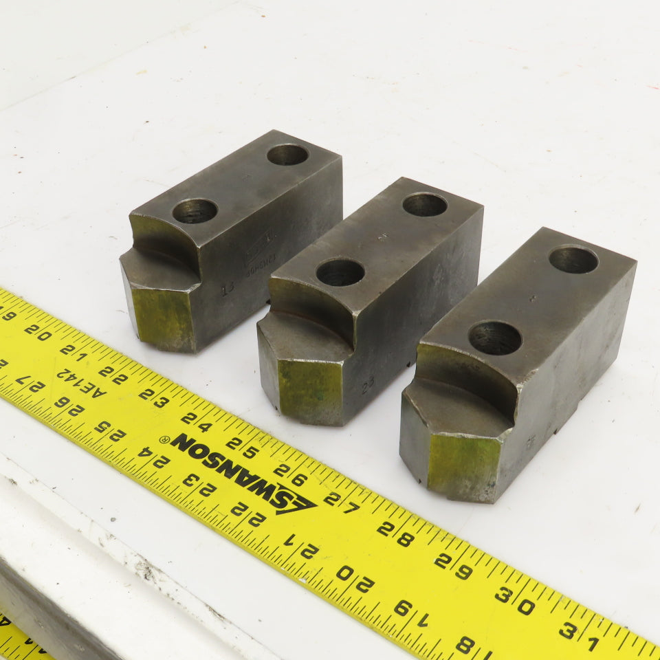 Daco 12MSHOP 4-3/4" L x 1-3/4" W x 2-1/4" H Lathe Chuck Jaw Set Of 3