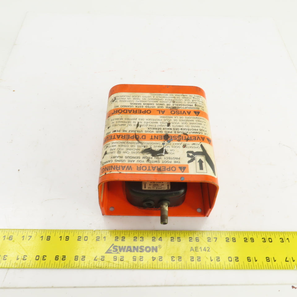 Clipper 3C-30A2-S Air Valve Foot Switch Spring Return 30CFM 100PSI W/Cover Guard