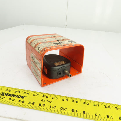 Clipper 3C-30A2-S Air Valve Foot Switch Spring Return 30CFM 100PSI W/Cover Guard