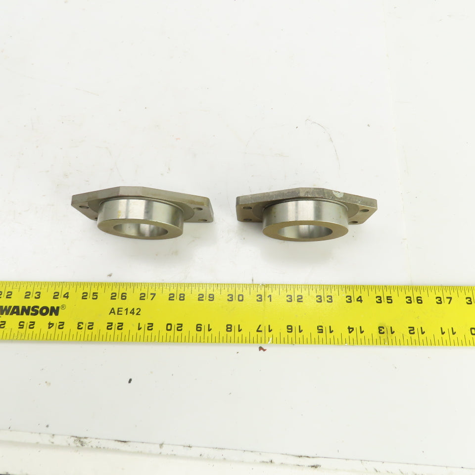 Fixed Flange Sleeve 1-3/4" Inside Diameter For Round Shafts Lot Of 2