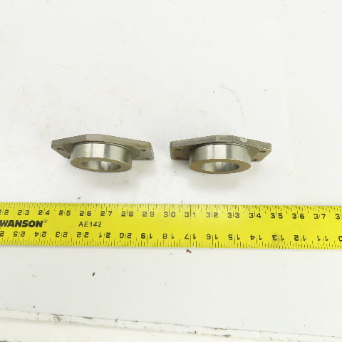 Fixed Flange Sleeve 1-3/4" Inside Diameter For Round Shafts Lot Of 2