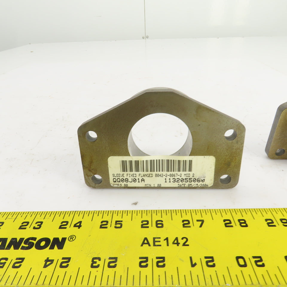 Fixed Flange Sleeve 1-3/4" Inside Diameter For Round Shafts Lot Of 2