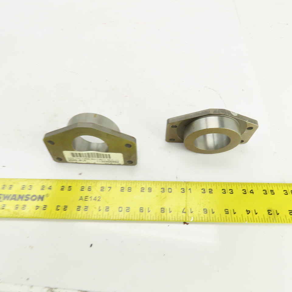 Fixed Flange Sleeve 1-3/4" Inside Diameter For Round Shafts Lot Of 2