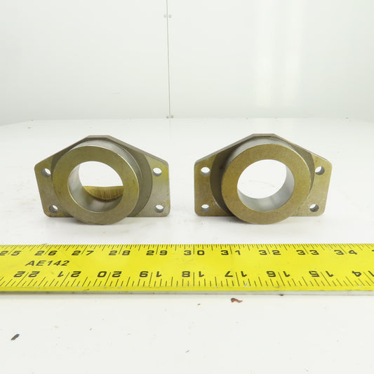 Fixed Flange Sleeve 1-3/4" Inside Diameter For Round Shafts Lot Of 2