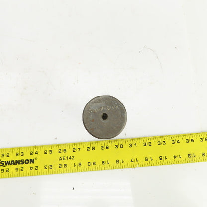6" OAL x 1-3/4" OD Friction Disc Pin W/2 Flat Spots C45 Material