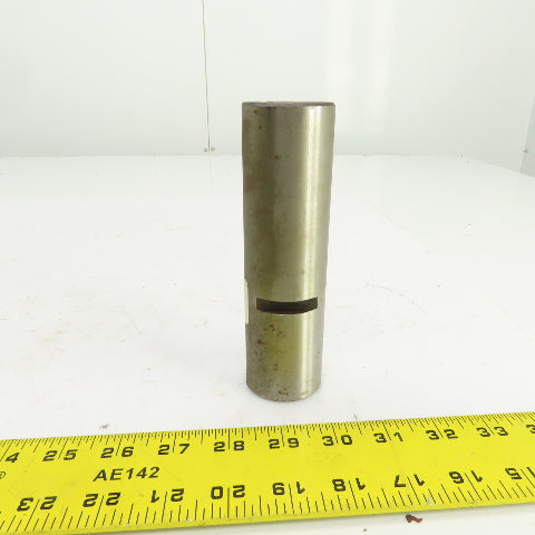 6" OAL x 1-3/4" OD Friction Disc Pin W/2 Flat Spots C45 Material