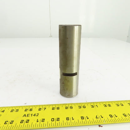 6" OAL x 1-3/4" OD Friction Disc Pin W/2 Flat Spots C45 Material