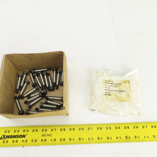 FKE 12.9 10mm Diam x 40mm Shoulder 8-1.25 Shoulder Bolts 60mm OAL Lot Of 22